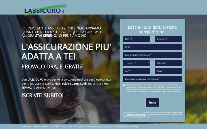 Screenshot of lassicuro.it
