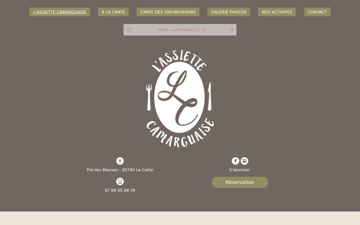 Screenshot of lassiette-camarguaise.fr
