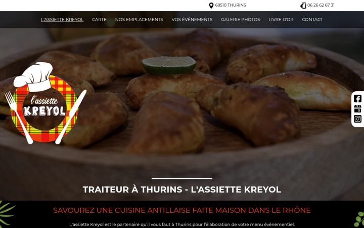 Screenshot of lassiette-kreyol.fr