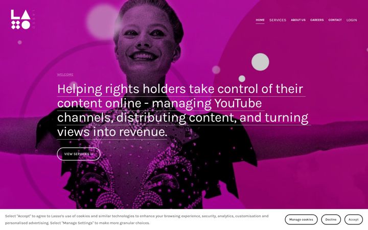 Screenshot of lassogroup.com