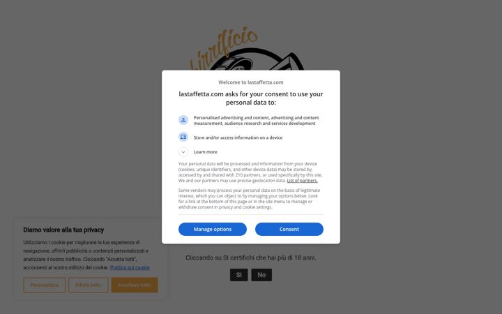 Screenshot of lastaffetta.com