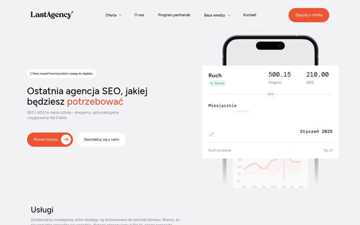 Screenshot of lastagency.pl