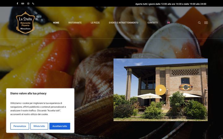 Screenshot of lastalla-marechiaro.it