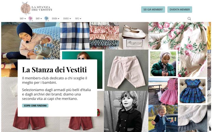 Screenshot of lastanzadeivestiti.it