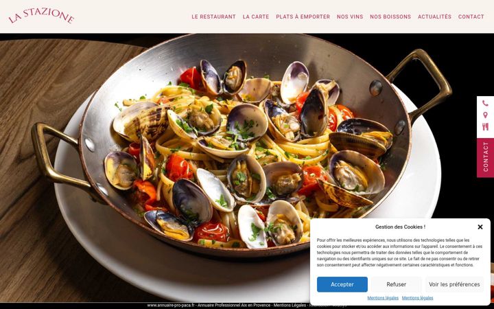 Screenshot of lastazione-cassis.com