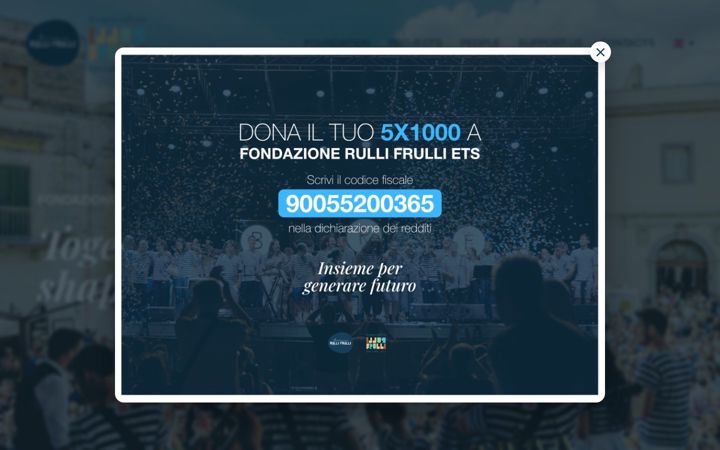 Screenshot of lastazionerullifrulli.it