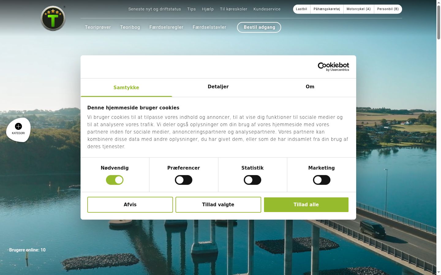 Snímka obrazovky banera súhlasu zobrazeného pred akoukoľvek interakciou