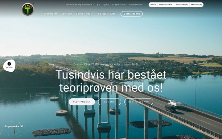 Screenshot of lastbilteori.dk