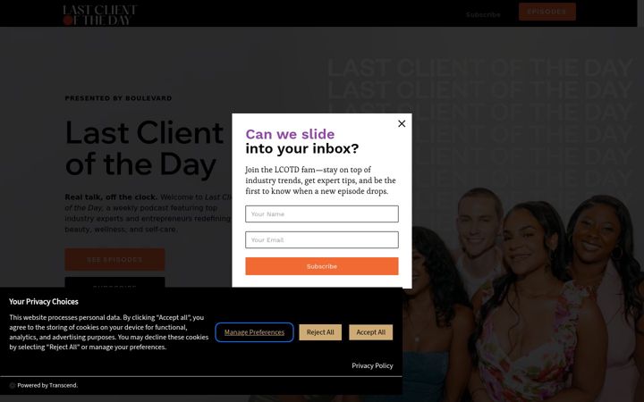 Screenshot of lastclientpod.com
