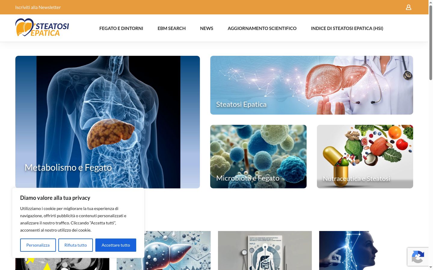 Screenshot des Einwilligungsbanners vor jeglicher Interaktion