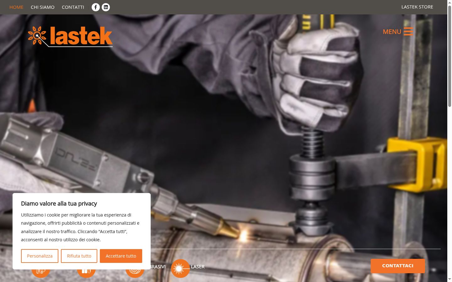 Screenshot του banner συγκατάθεσης που εμφανίστηκε πριν από οποιαδήποτε αλληλεπίδραση