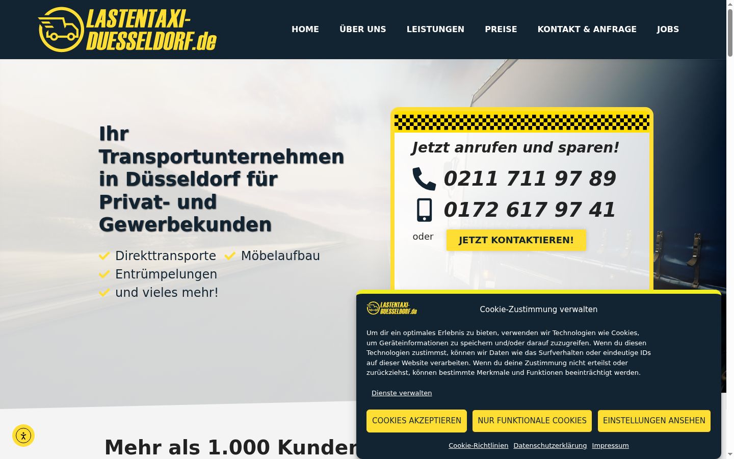 Screenshot tal-banner tal-kunsens muri qabel kwalunkwe interazzjoni
