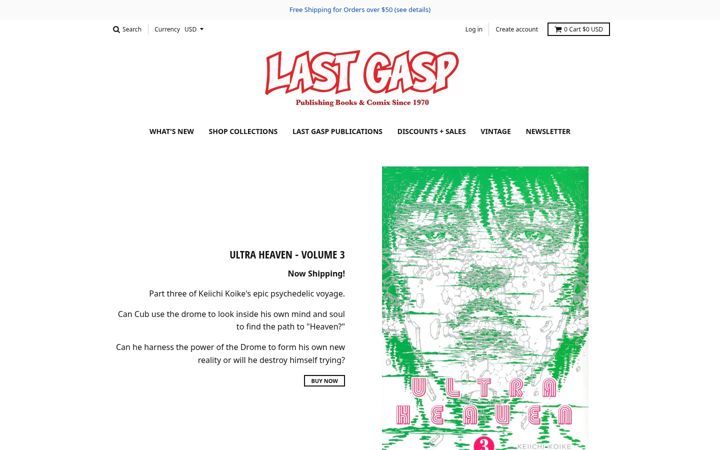 Screenshot of lastgasp.com