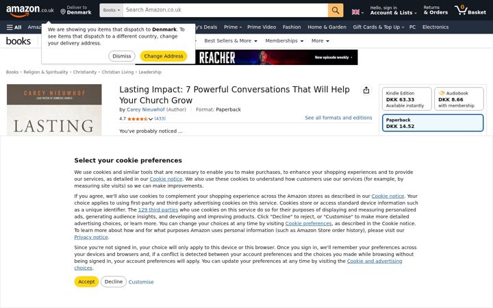Screenshot of lastingimpactbook.com