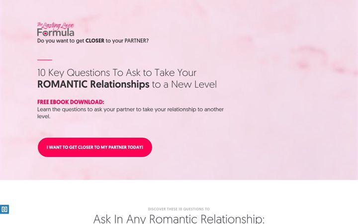 Screenshot of lastingloveformula.com