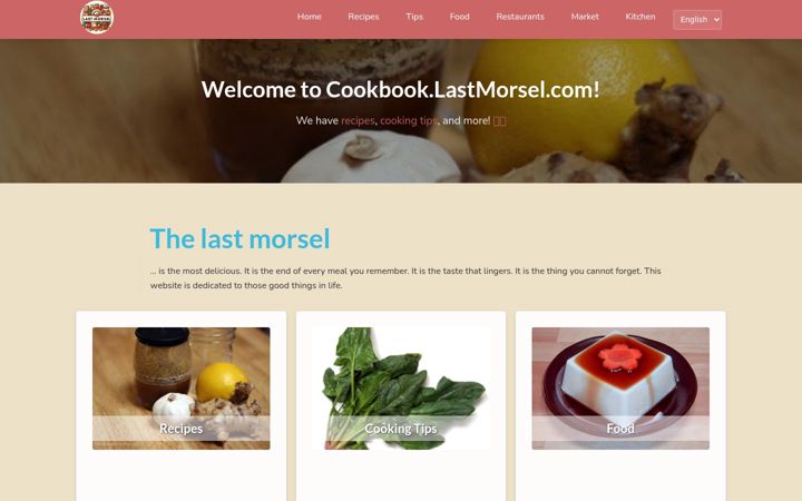 Screenshot of lastmorsel.com