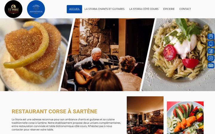 Screenshot of lastoria-sartene.fr
