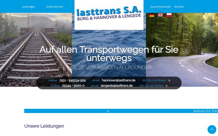 Screenshot of lasttrans.de