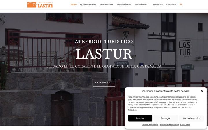 Screenshot of lasturkoaterpetxea.com