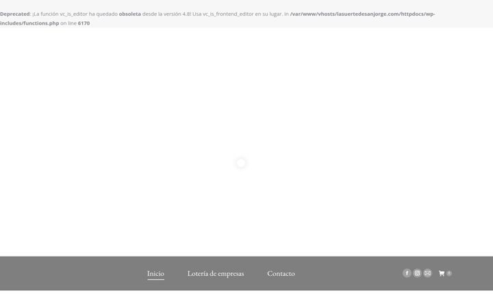 Screenshot of lasuertedesanjorge.com