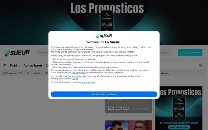Screenshot of lasueur.com