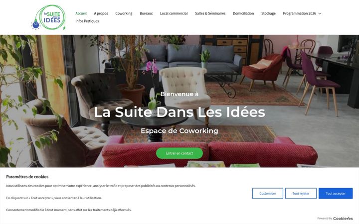 Screenshot of lasuite-coworking.fr