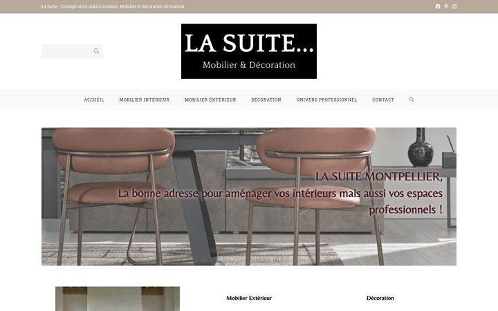 Screenshot of lasuite-mobilier-deco-montpellier.com