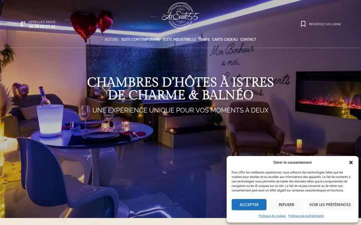 Screenshot of lasuite55.fr