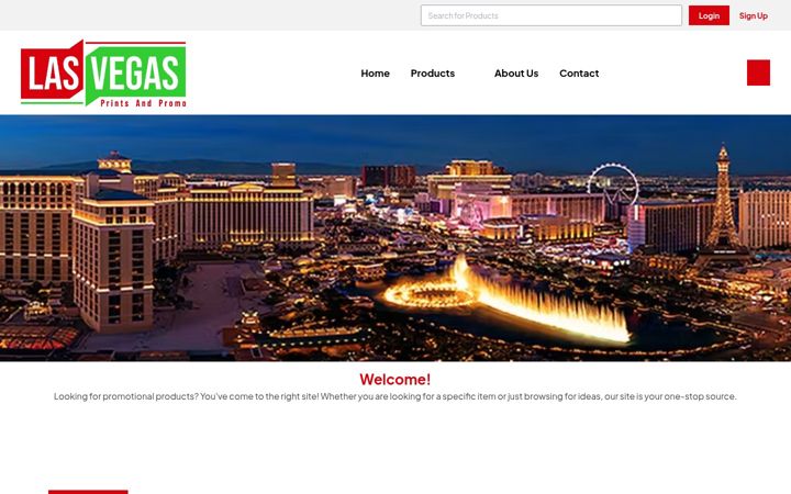 Screenshot of lasvegasprints.com