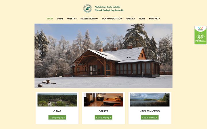 Screenshot of lasyjanowskie.com