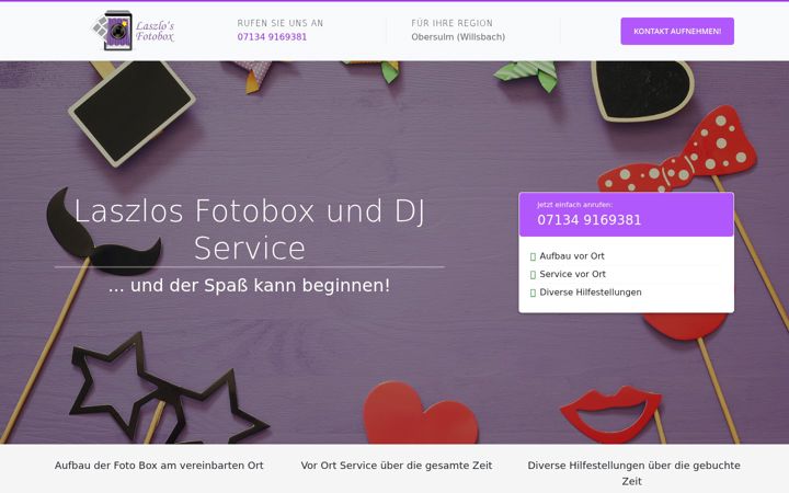 Screenshot of laszlos-fotobox.de