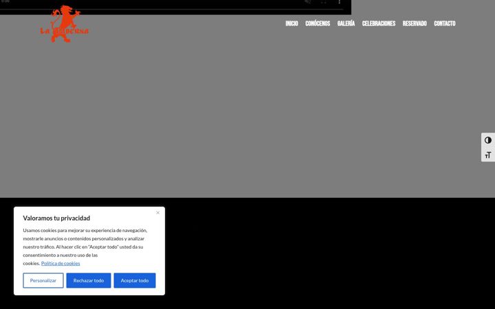 Screenshot of latabernatorrejon.com