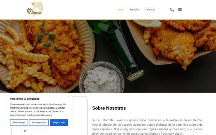 Screenshot of latabernita.com