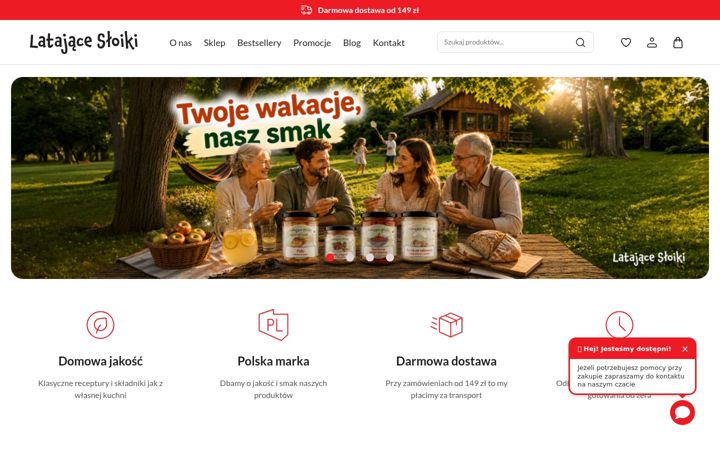 Screenshot of latajacesloiki.pl