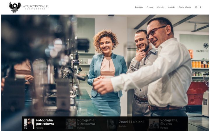 Screenshot of latajacykowal.pl