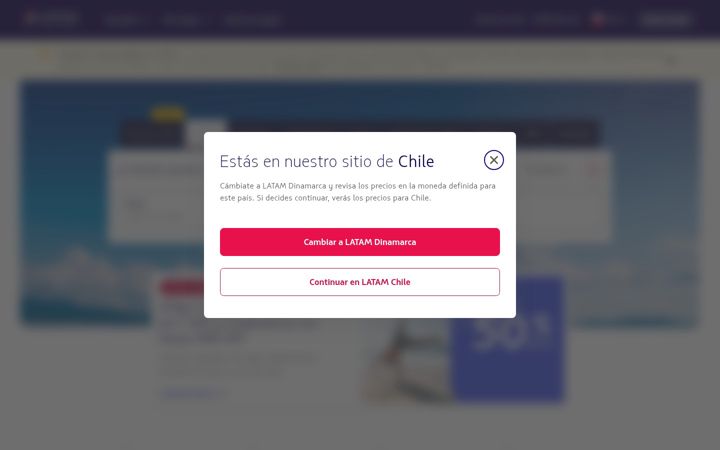 Zrzut ekranu latam.com