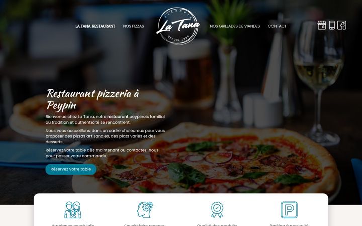 Screenshot of latana-restaurant.fr