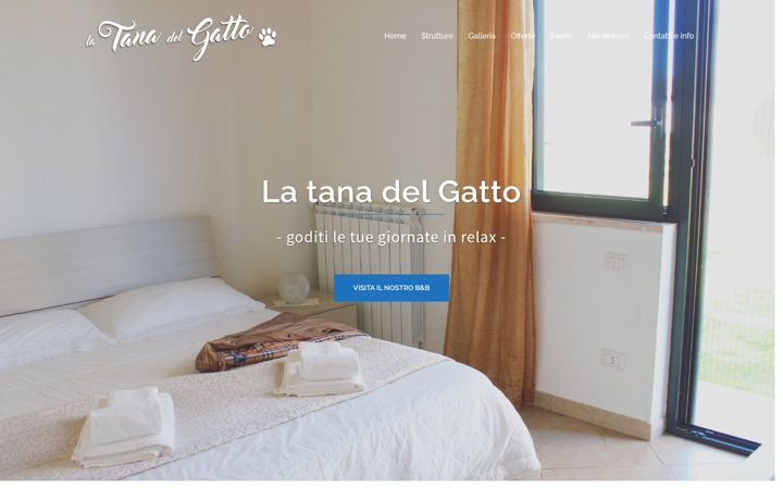 Screenshot of latanadelgatto.it