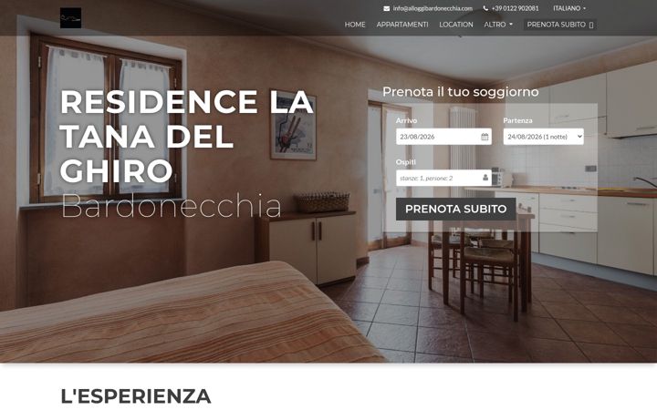 Screenshot of latanadelghiro.it