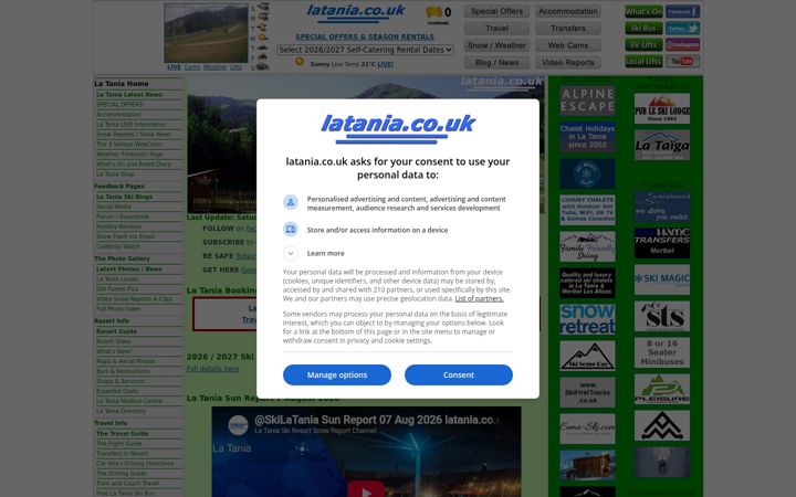 Screenshot of latania.co.uk