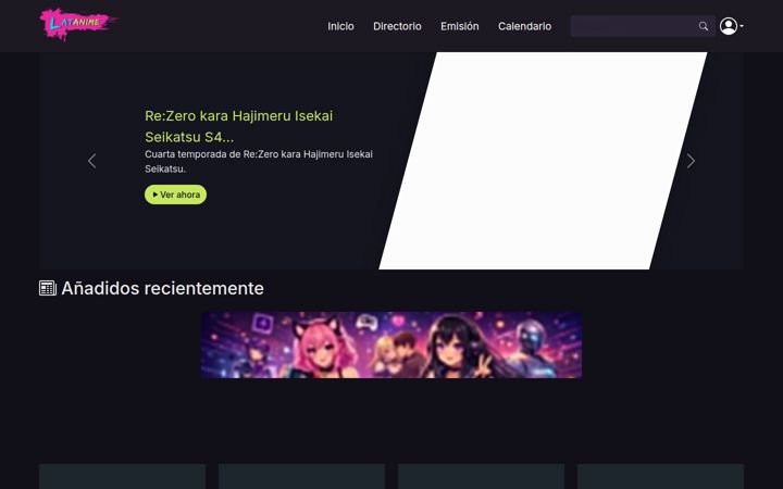 Screenshot of latanime.org