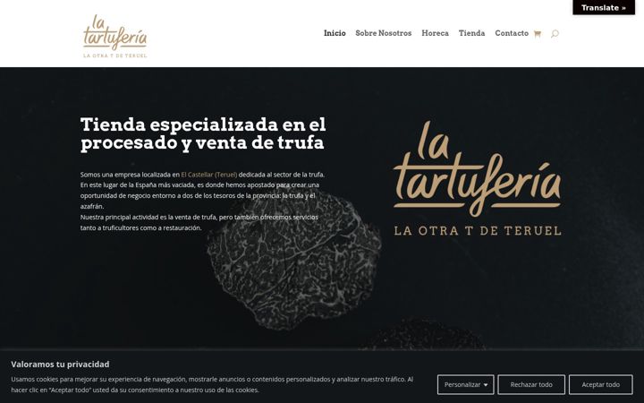 Screenshot of latartuferia.eu