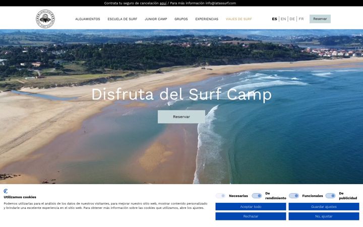 Screenshot of latassurf.com