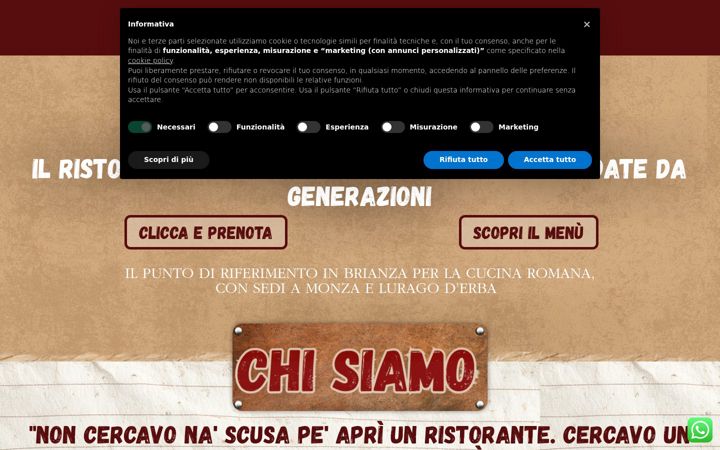 Screenshot of latavernadirugantino.com