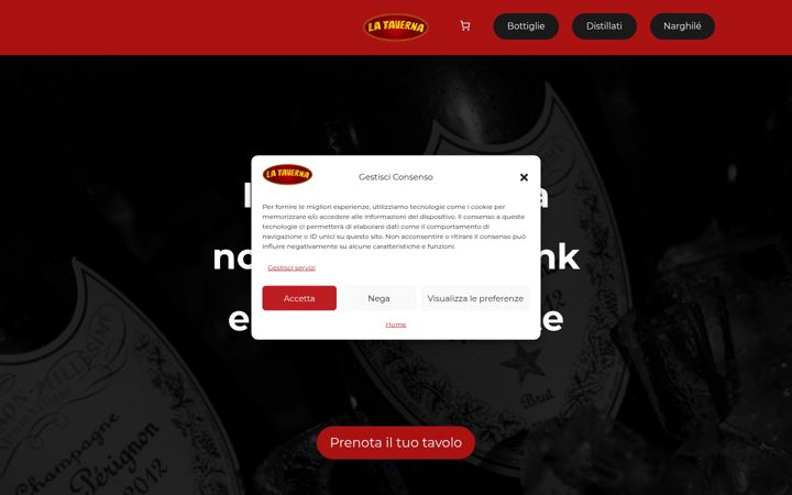 Screenshot of latavernapavona.altervista.org