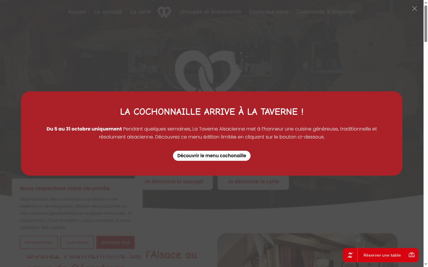 Screenshot van de toestemmingsbanner zoals getoond vóór enige interactie