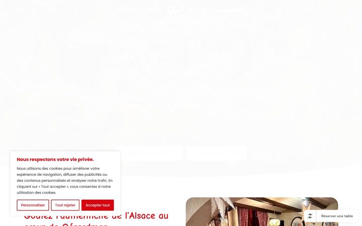 Screenshot of latavernealsacienne.com