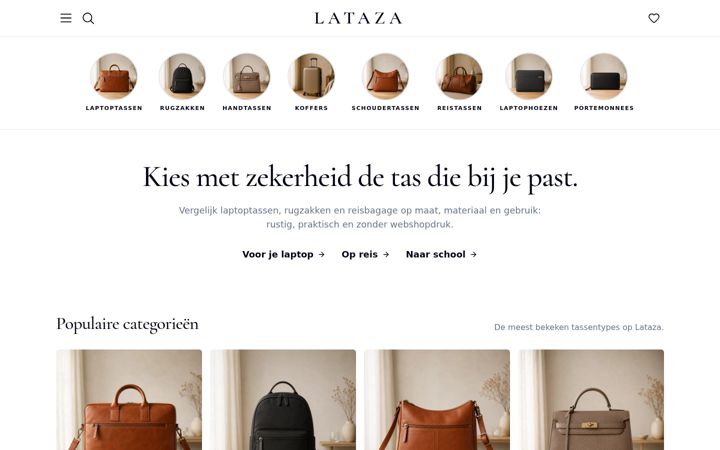 Screenshot of lataza.nl