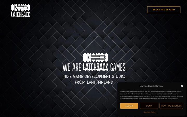 Screenshot of latchbackgames.com