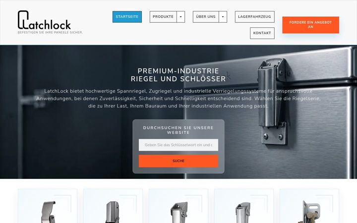 Screenshot of latchlock.de